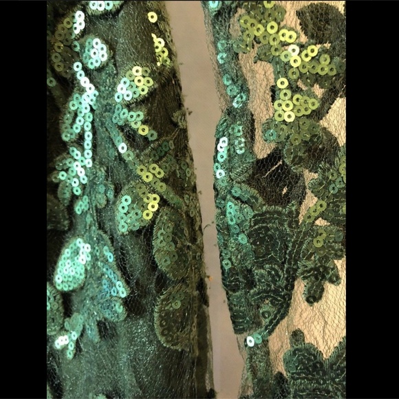 EUC Dress the Population Grace A-Line Dress‎ in Hunter Green [SZ Small ] - Picture 5 of 8